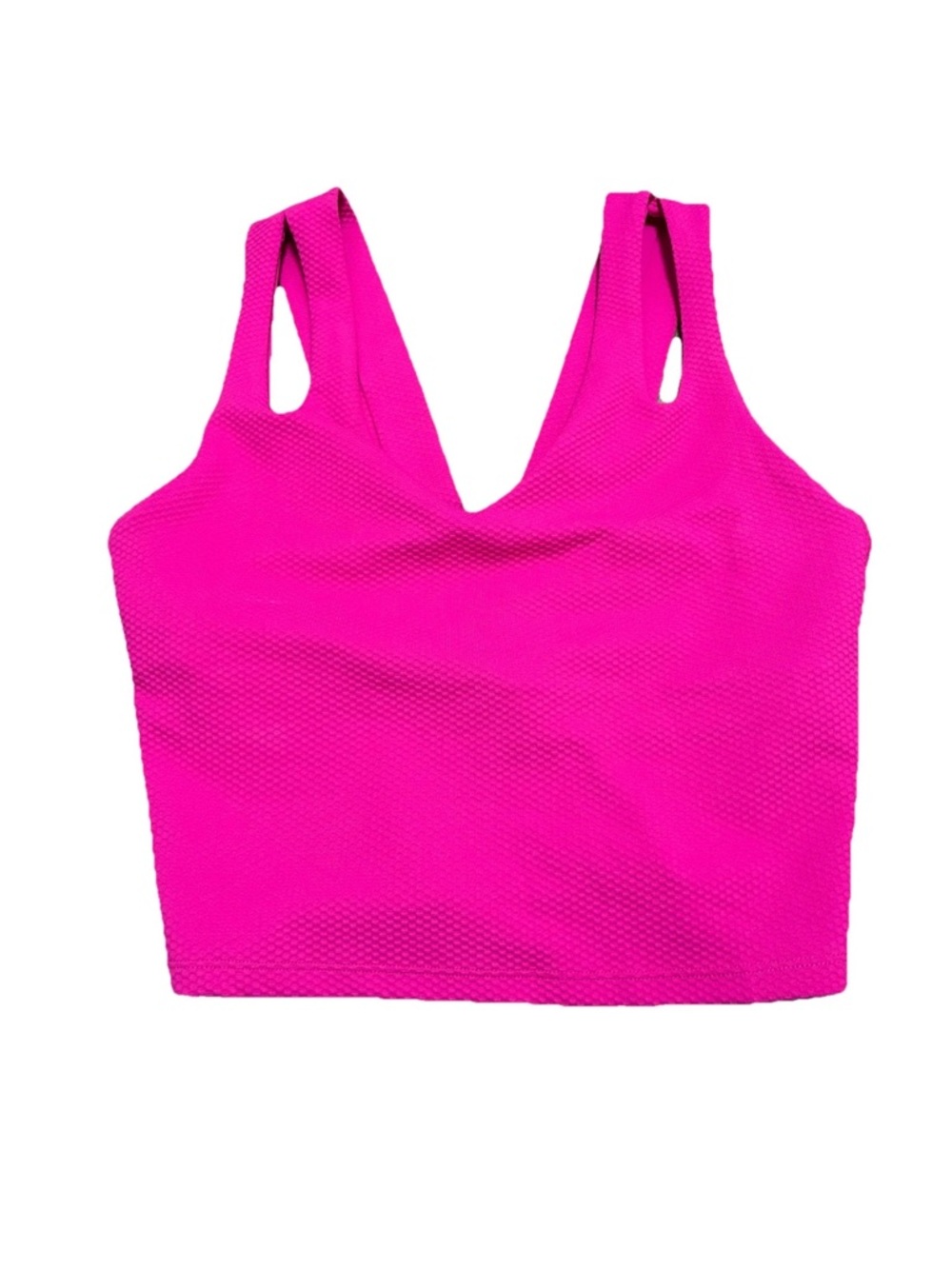 Beach Riot Sport Pink Textured Sports Bra Tank Top Cutout Strap Small